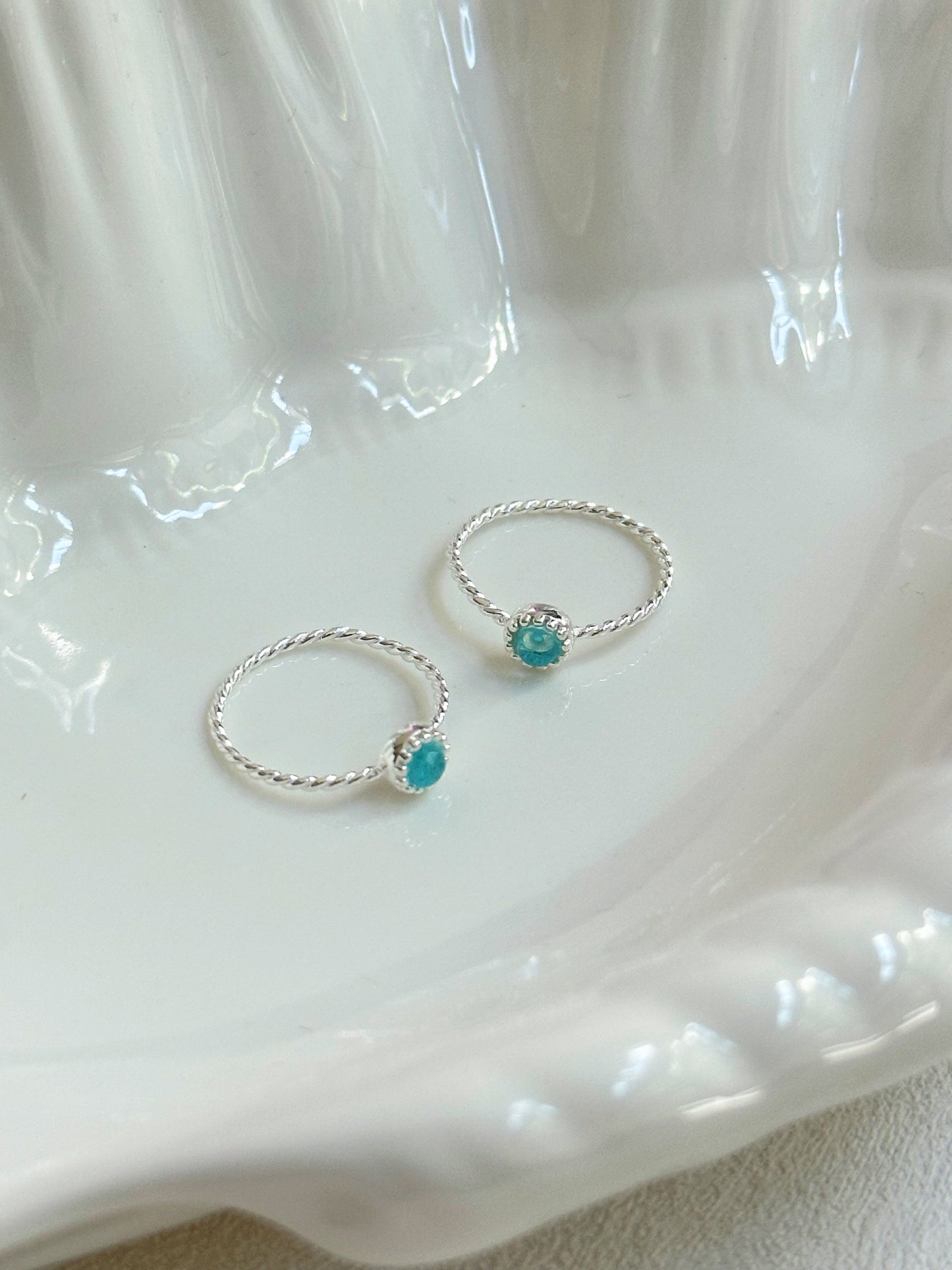 Caius 'Teardrop' Sterling Silver Ring (S925)