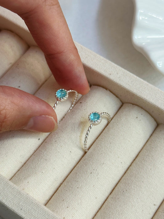 Caius 'Teardrop' Sterling Silver Ring (S925)